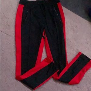 Black and Red Ninth Hall Pants